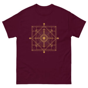 👉 Camiseta Geometría unisex Sagrada “Arquitectura del Infinito” – Código Ancestral de Equilibrio y Conciencia
