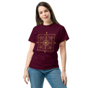 👉 Camiseta Unisex Geometría Sagrada “Estructura del Codex” – Diseño Ancestral de Orden, Energía y Conciencia Unisex Camiseta clásica unisex