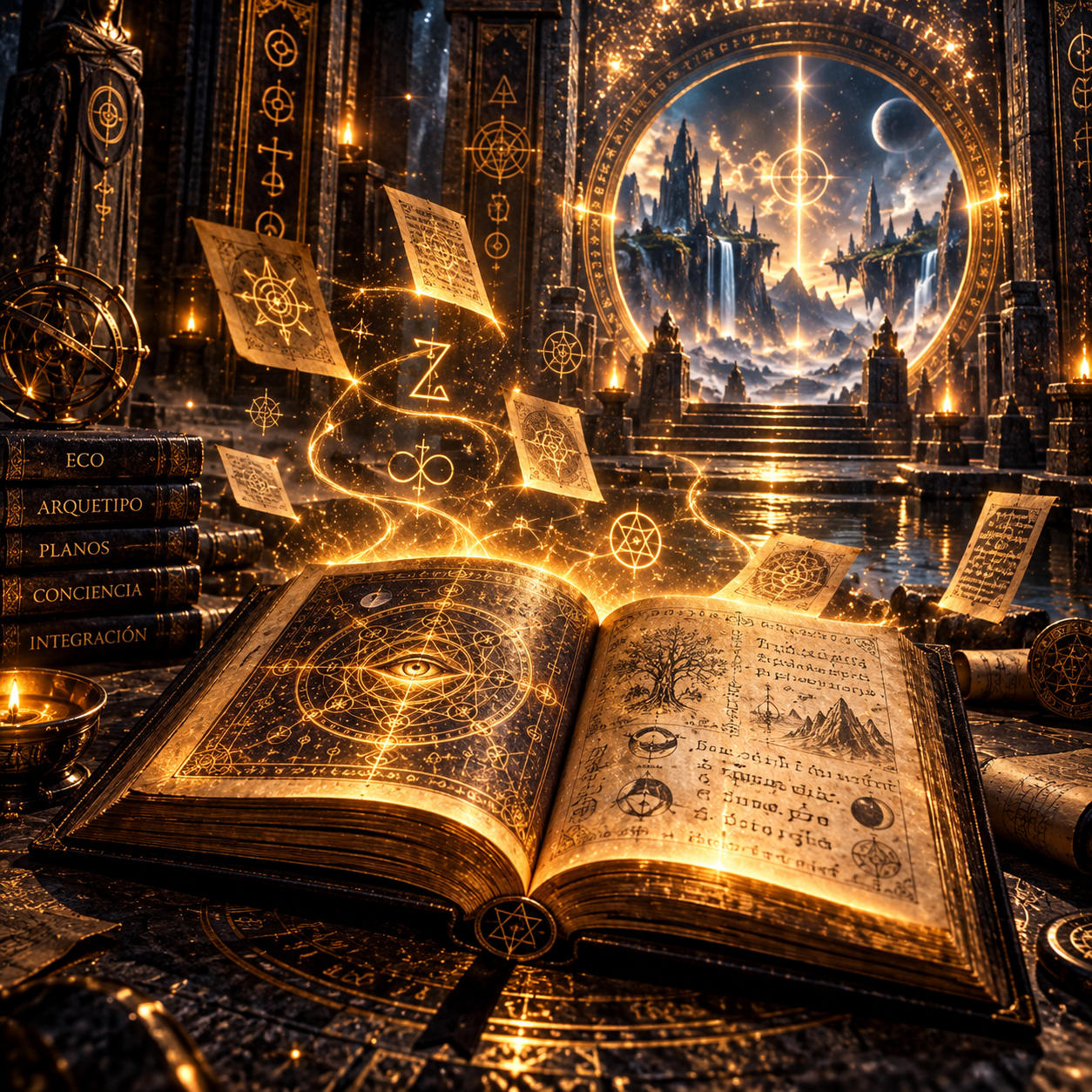 Codex Libro I: Libro del Eco y el Arquetipo de Azkatoth, libro iniciático sobre conciencia, arquetipos y planos