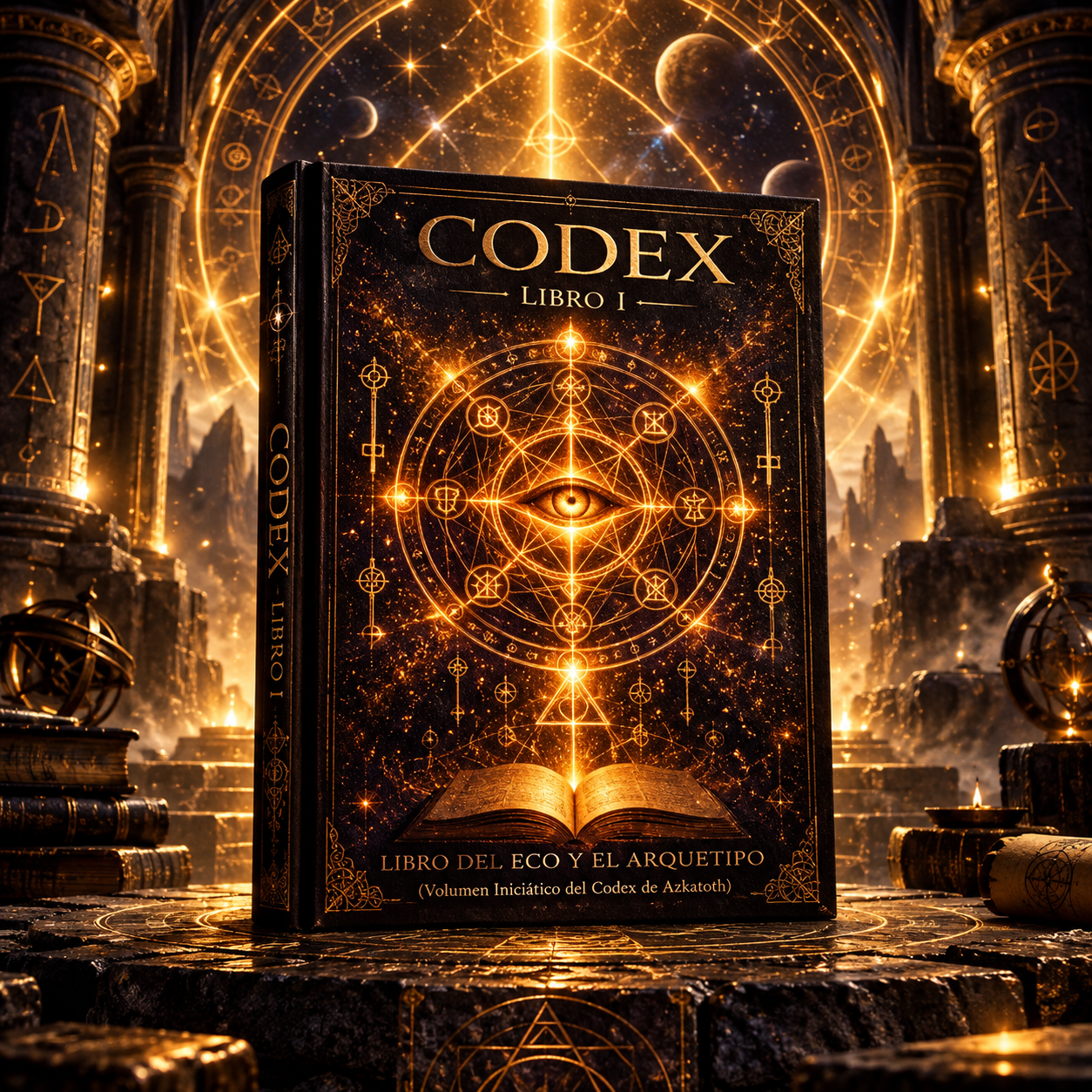Codex Libro I: Libro del Eco y el Arquetipo de Azkatoth, libro iniciático sobre conciencia, arquetipos y planos