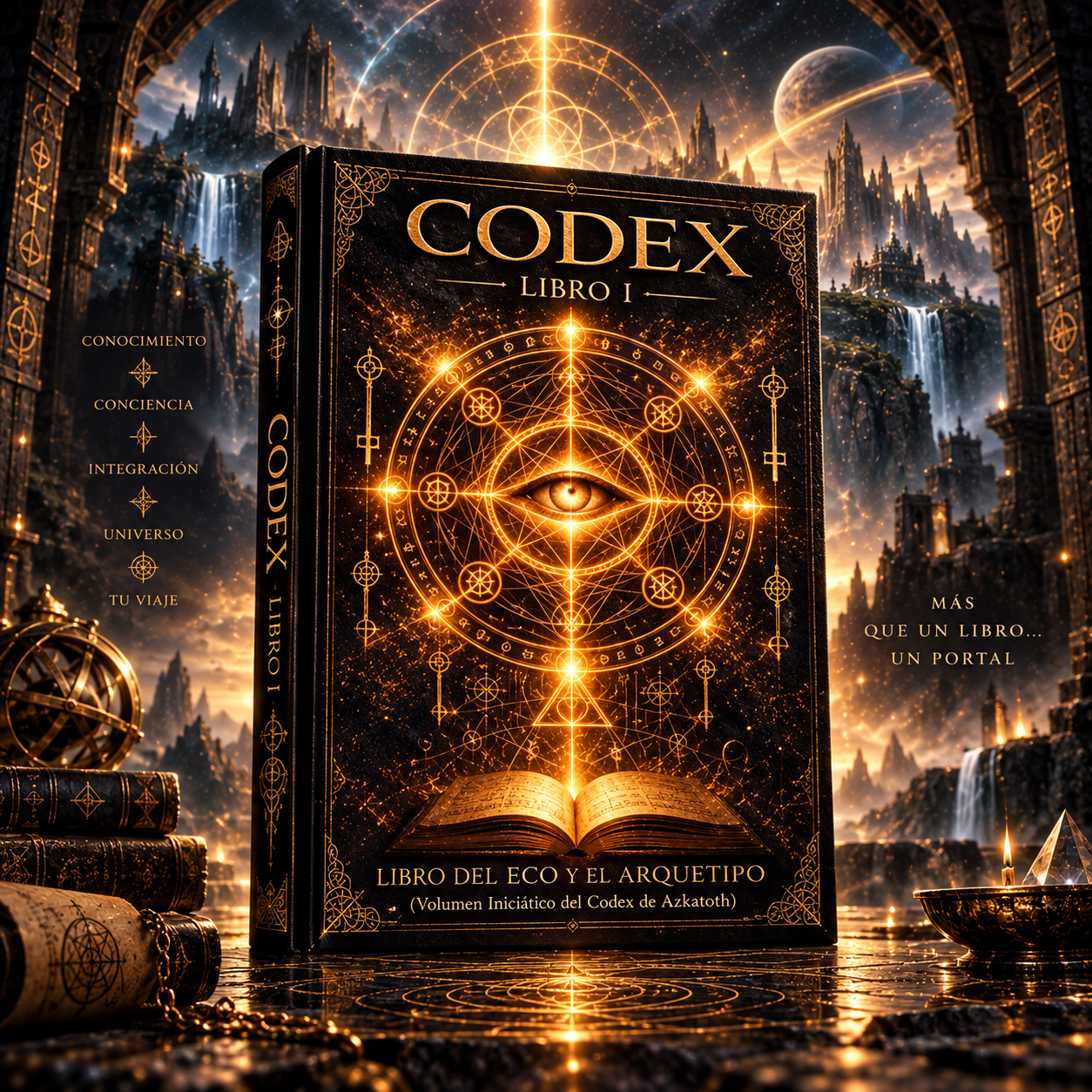 Codex Libro I: Libro del Eco y el Arquetipo de Azkatoth, libro iniciático sobre conciencia, arquetipos y planos